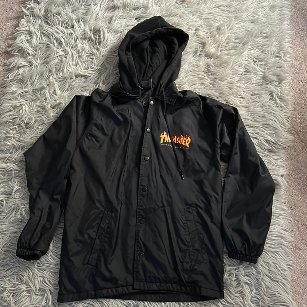Thrasher Flame rain coat